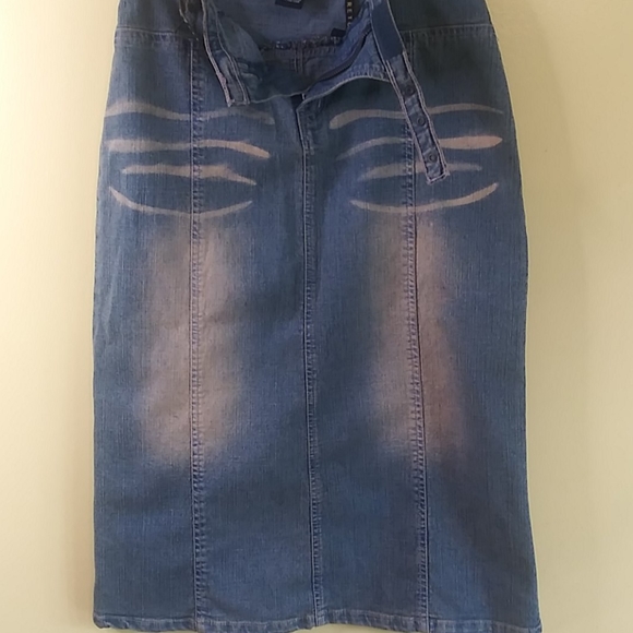 CLAUDIO NUCCI Girls Jeans Skirt Size 14 - Picture 2 of 8